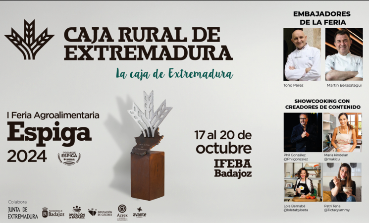 La I Feria Agroalimentaria Espiga abre sus puertas este jueves en Badajoz