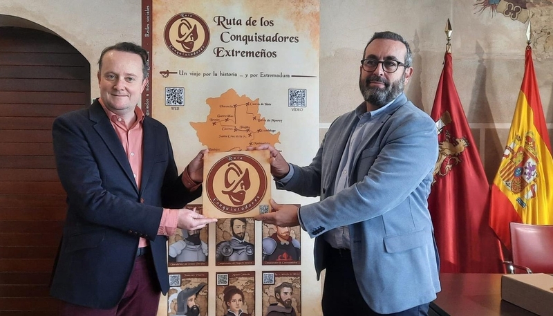 Badajoz se incorpora a la Ruta de los Conquistadores con ocho enclaves como la estatua de Pedro de Alvarado