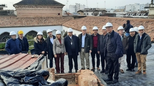 Las obras de restauración de las cubiertas de la Catedral de Badajoz concluirán a mediados del próximo mes de mayo