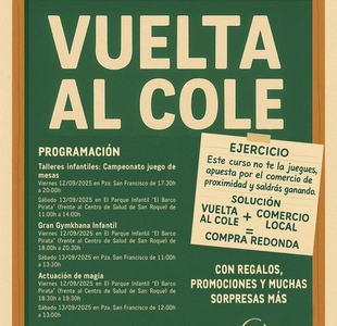 El Ayuntamiento de Badajoz organiza actividades de dinamización en centros comerciales abiertos por la 'Vuelta al cole'