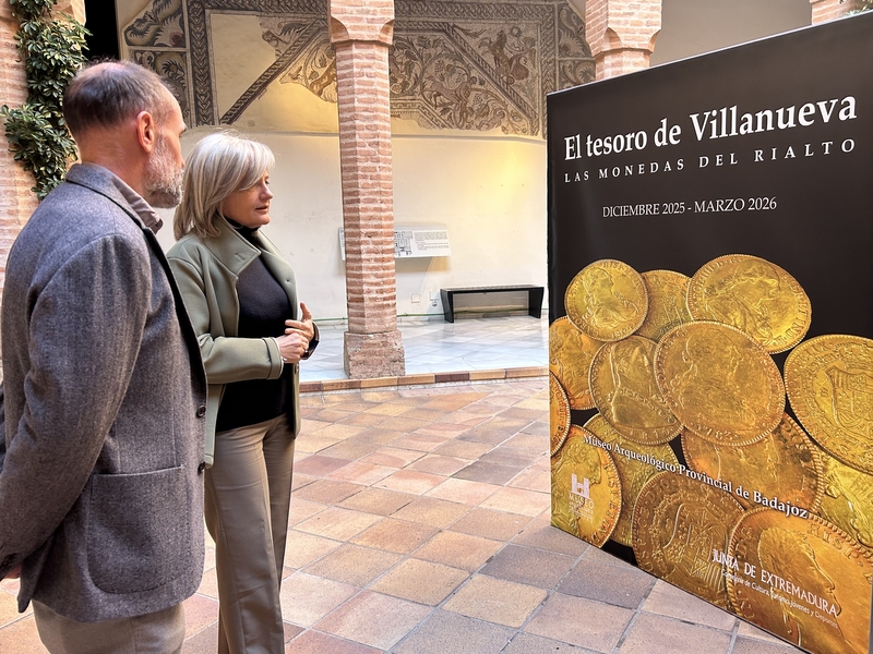 El Tesoro de Villanueva 'empieza una nueva vida' en el Museo Arqueológico Provincial de Badajoz