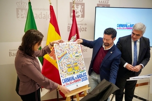 'Encuentra tu disfraz', cartel anunciador del Carnaval de Badajoz 2026