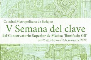 La V Semana del Clave de Badajoz se celebrará del 26 de febrero al 2 de marzo
