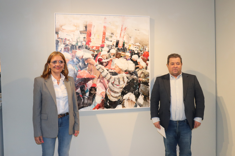 Los finalistas del IV Premio Internacional de Pintura ‘José Gordillo’ ya cuelgan en las paredes de la Sala Vaquero Poblador